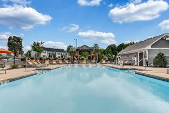 The swimming pool at our apartments